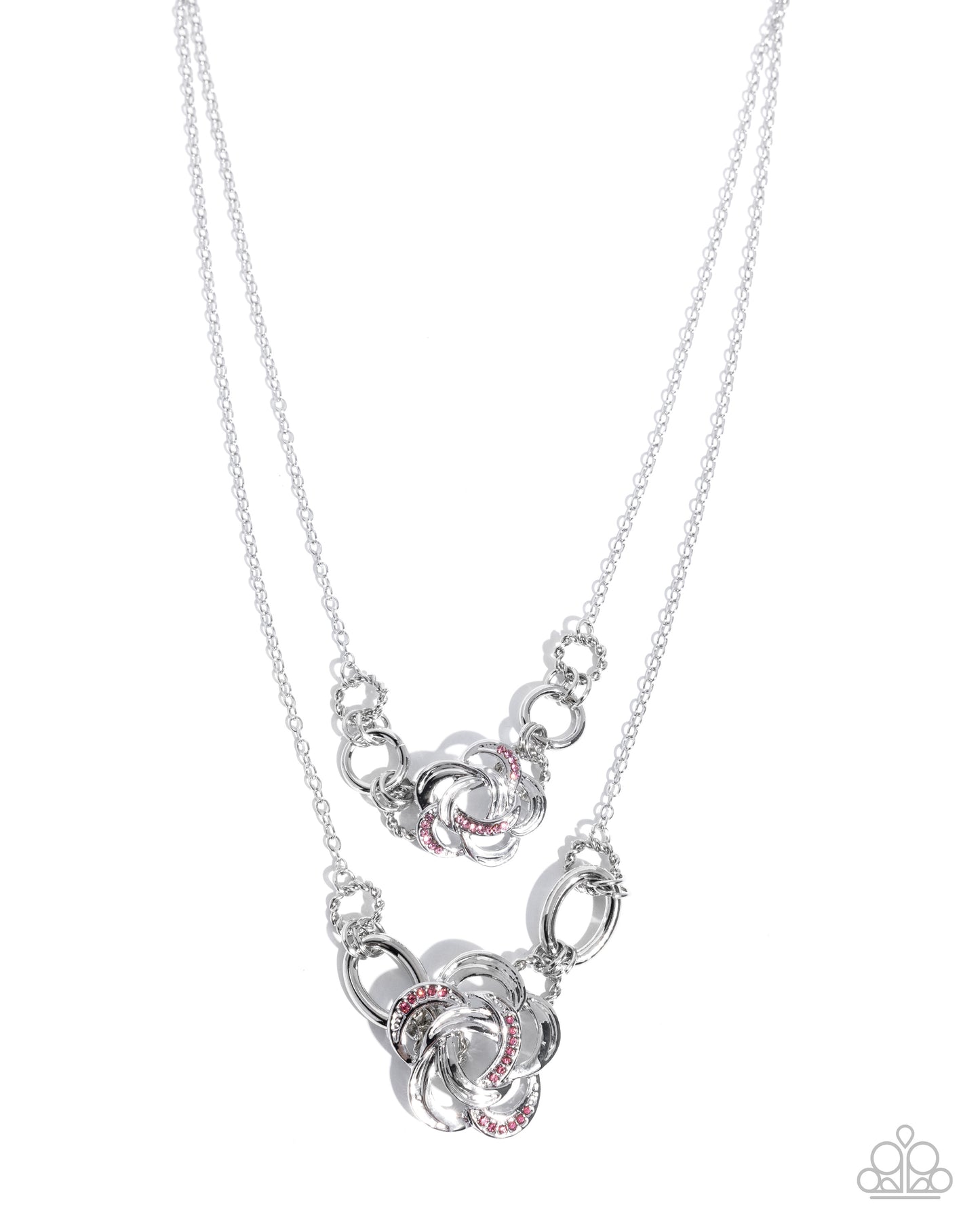 Remarkable Rose -Silver w/Pink Necklace