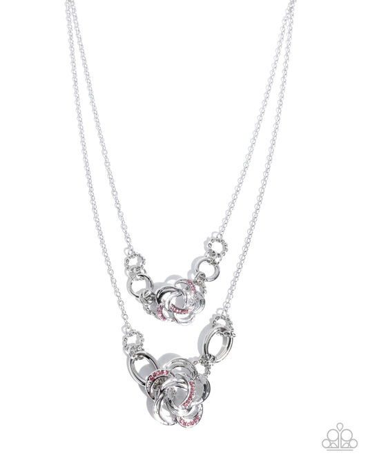 Remarkable Rose -Silver w/Pink Necklace