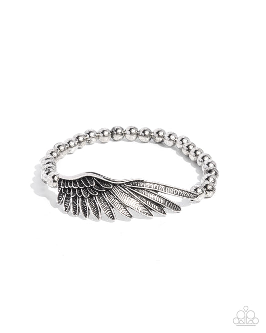 Angelic Appreciation - Silver Angel Wing Bracelet