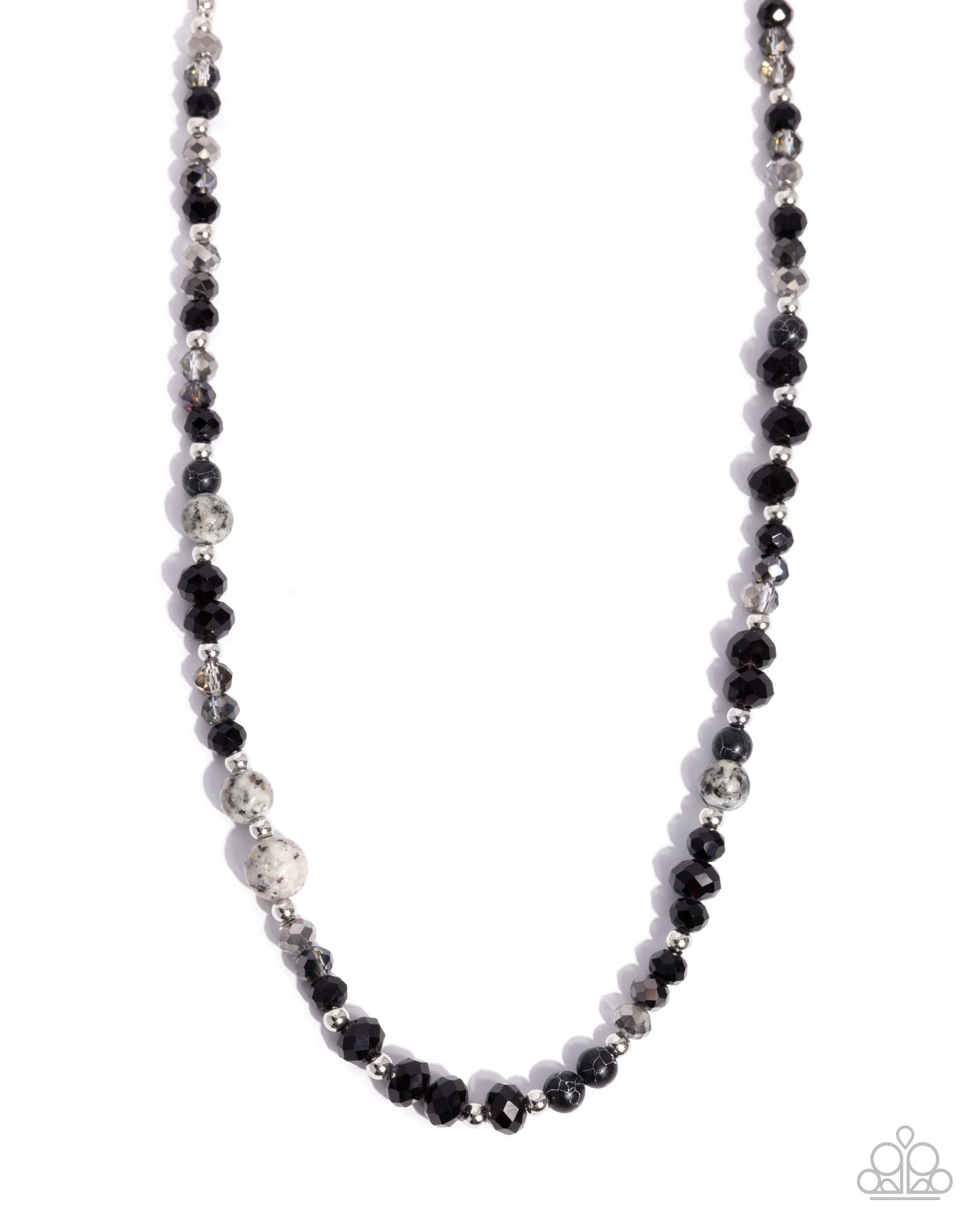Playful Pattern - Black Necklace