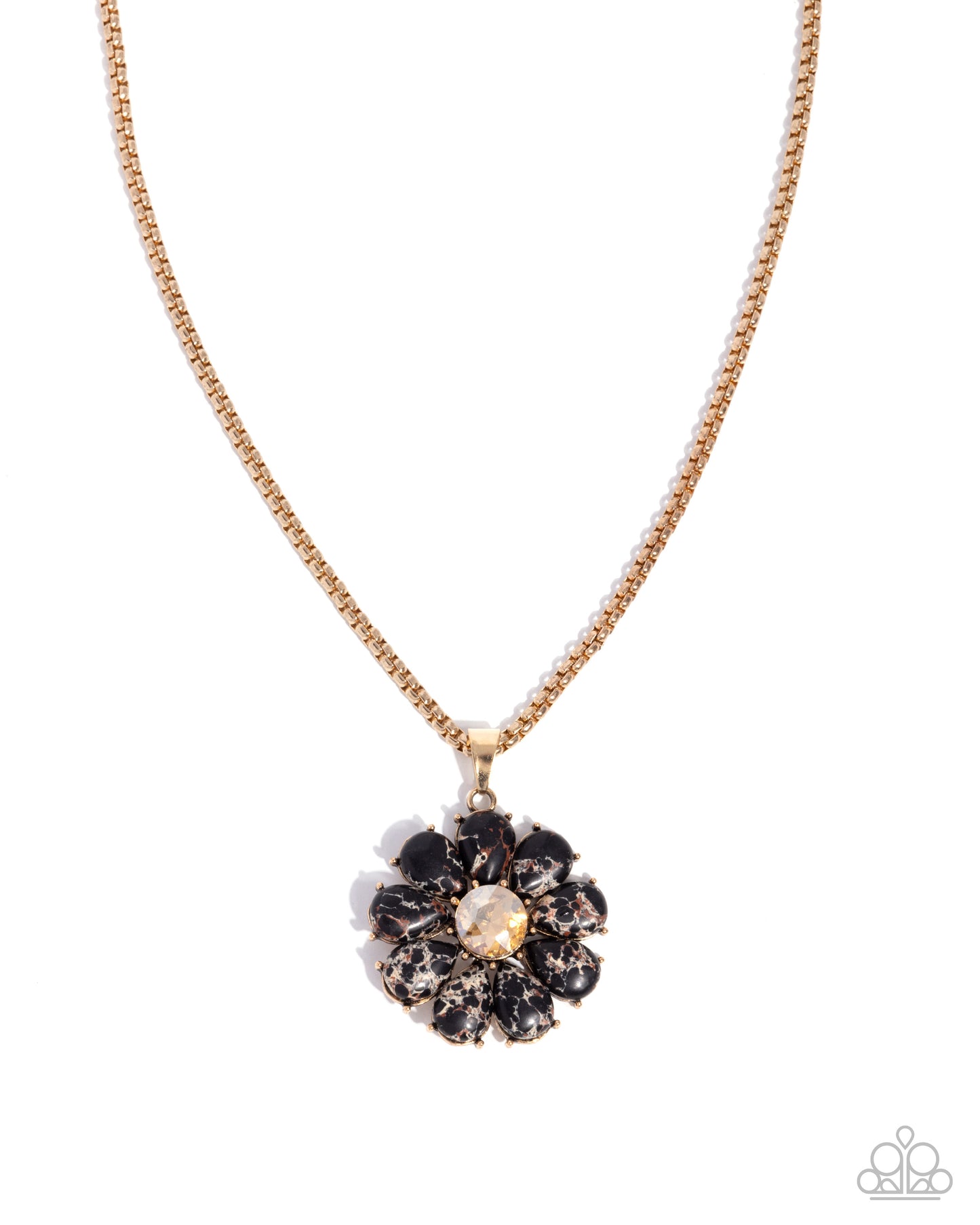 Creative Caliber - Gold w/Black Necklace