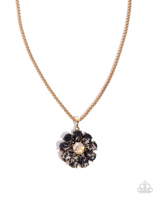 Creative Caliber - Gold w/Black Necklace