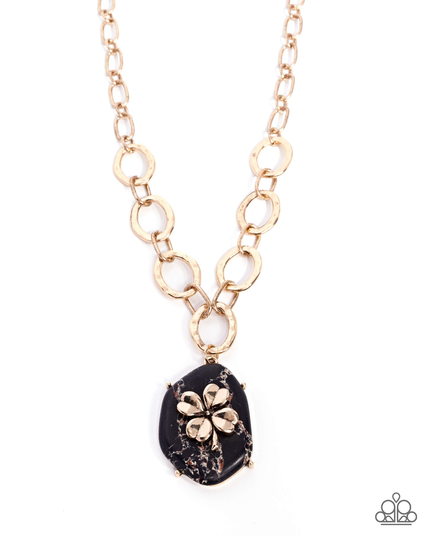 Clover Collection - Gold w/Black Necklace