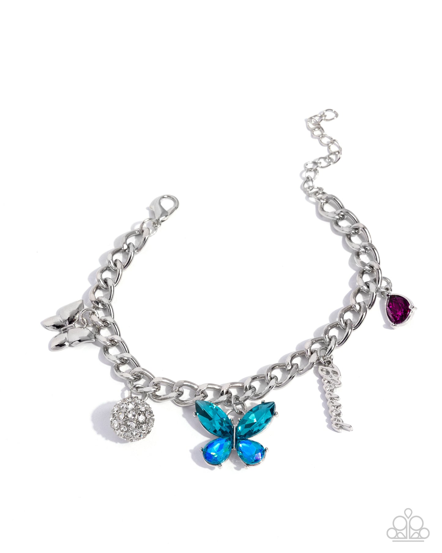 Luminous Lift - Silver w/Multi Bracelet "Blessed charm"