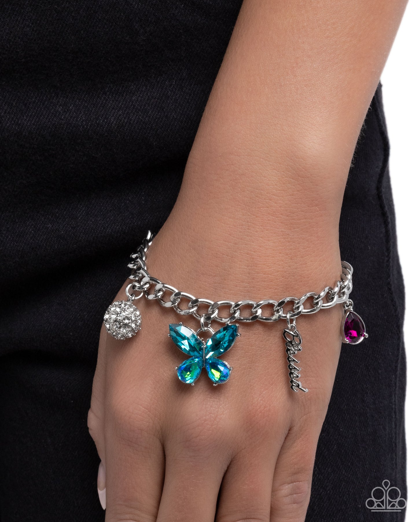 Luminous Lift - Silver w/Multi Bracelet "Blessed charm"