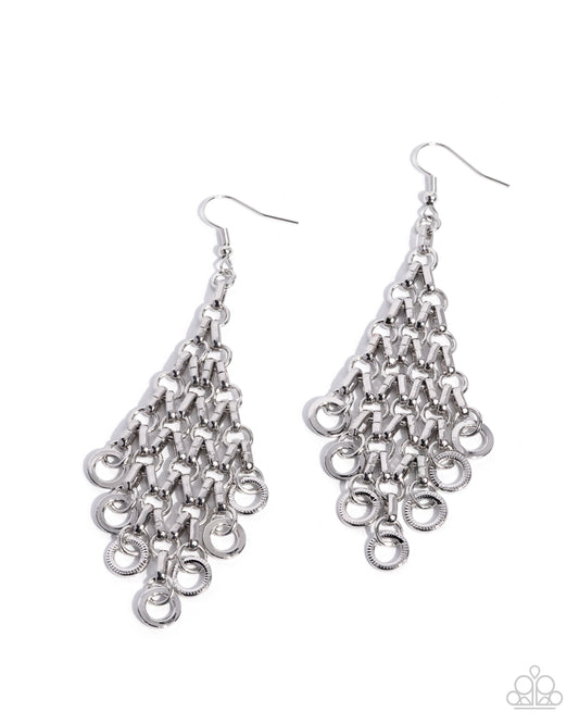 Decisive Delivery - Silver Earrings