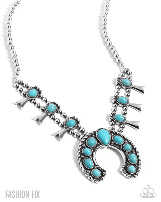 Rustic Route - Turquoise stones Necklace