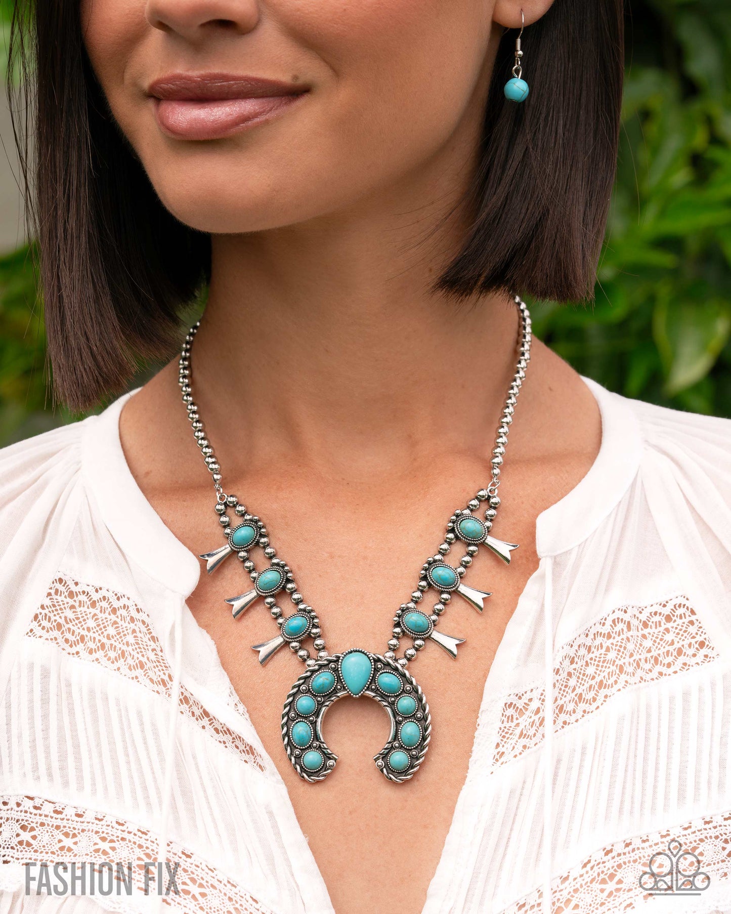 Rustic Route - Turquoise stones Necklace