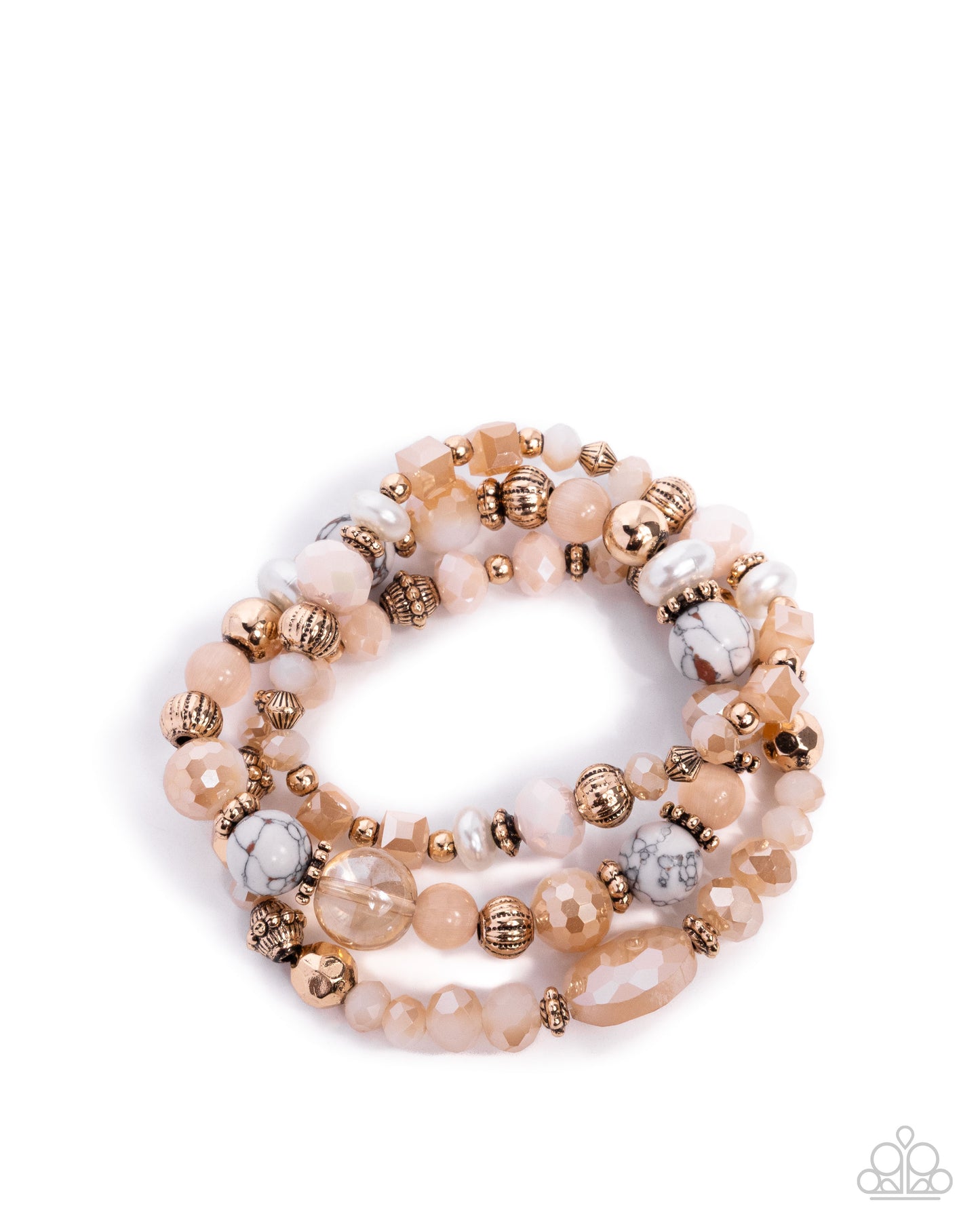 Pleasant Potential - White multi Bracelet