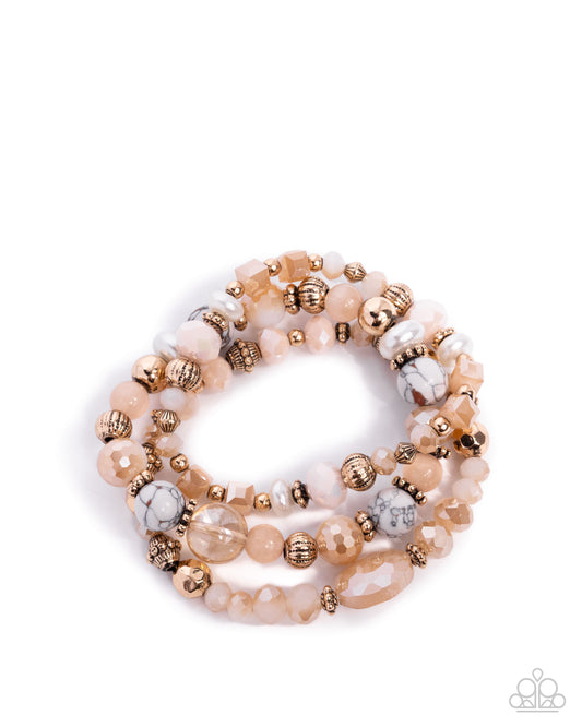 Pleasant Potential - White multi Bracelet