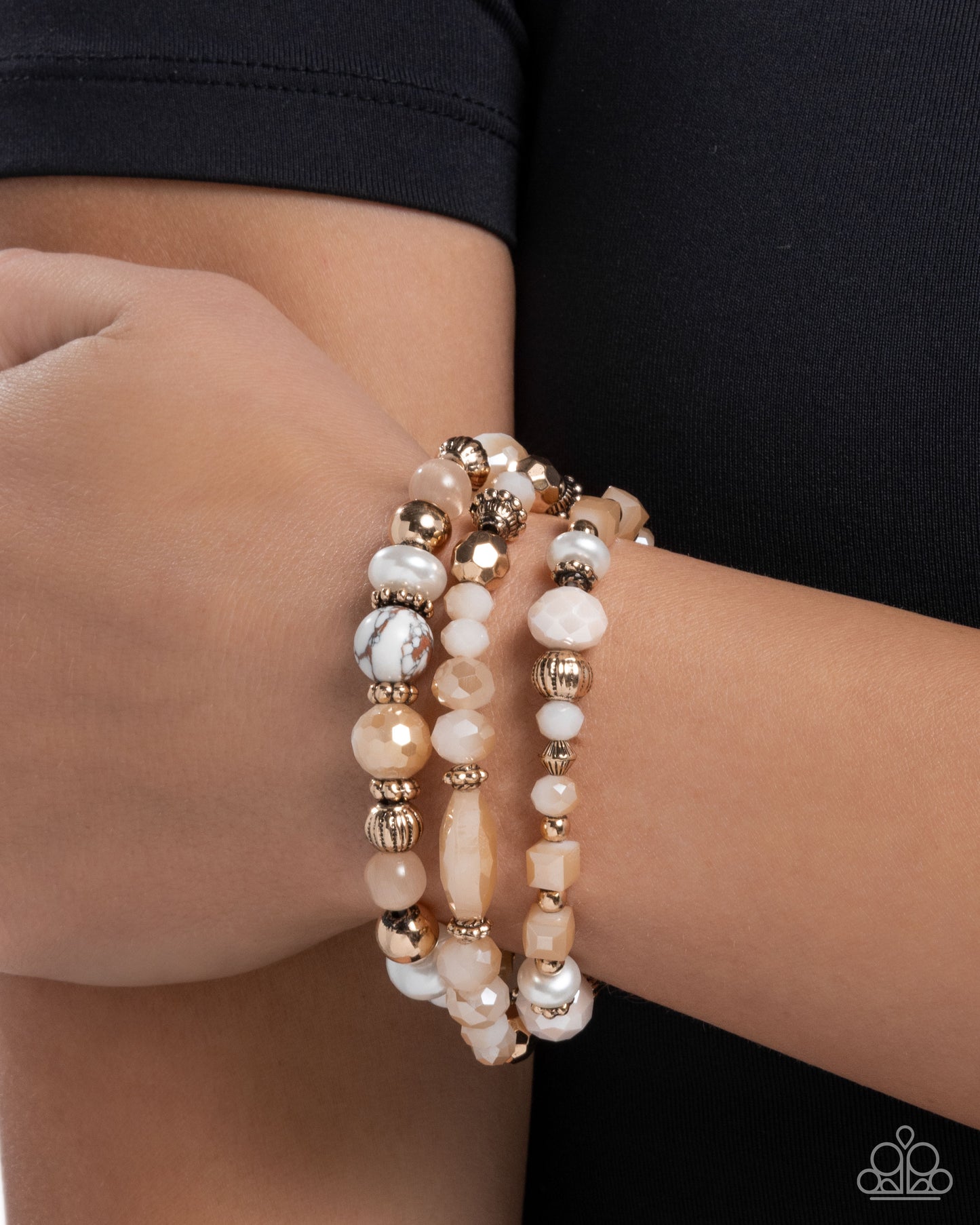 Pleasant Potential - White multi Bracelet