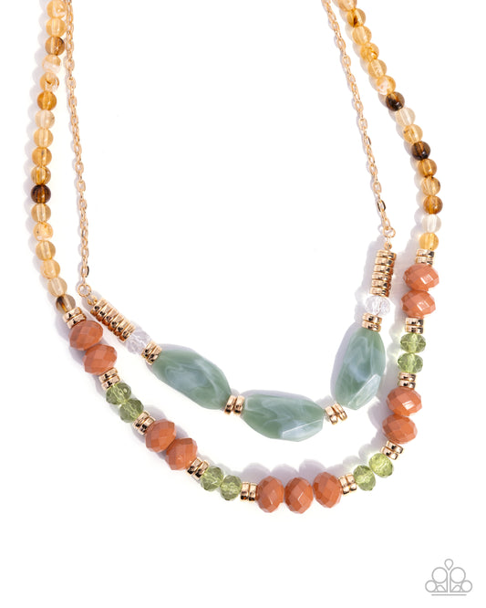 Girls Day - Green Multi Necklace