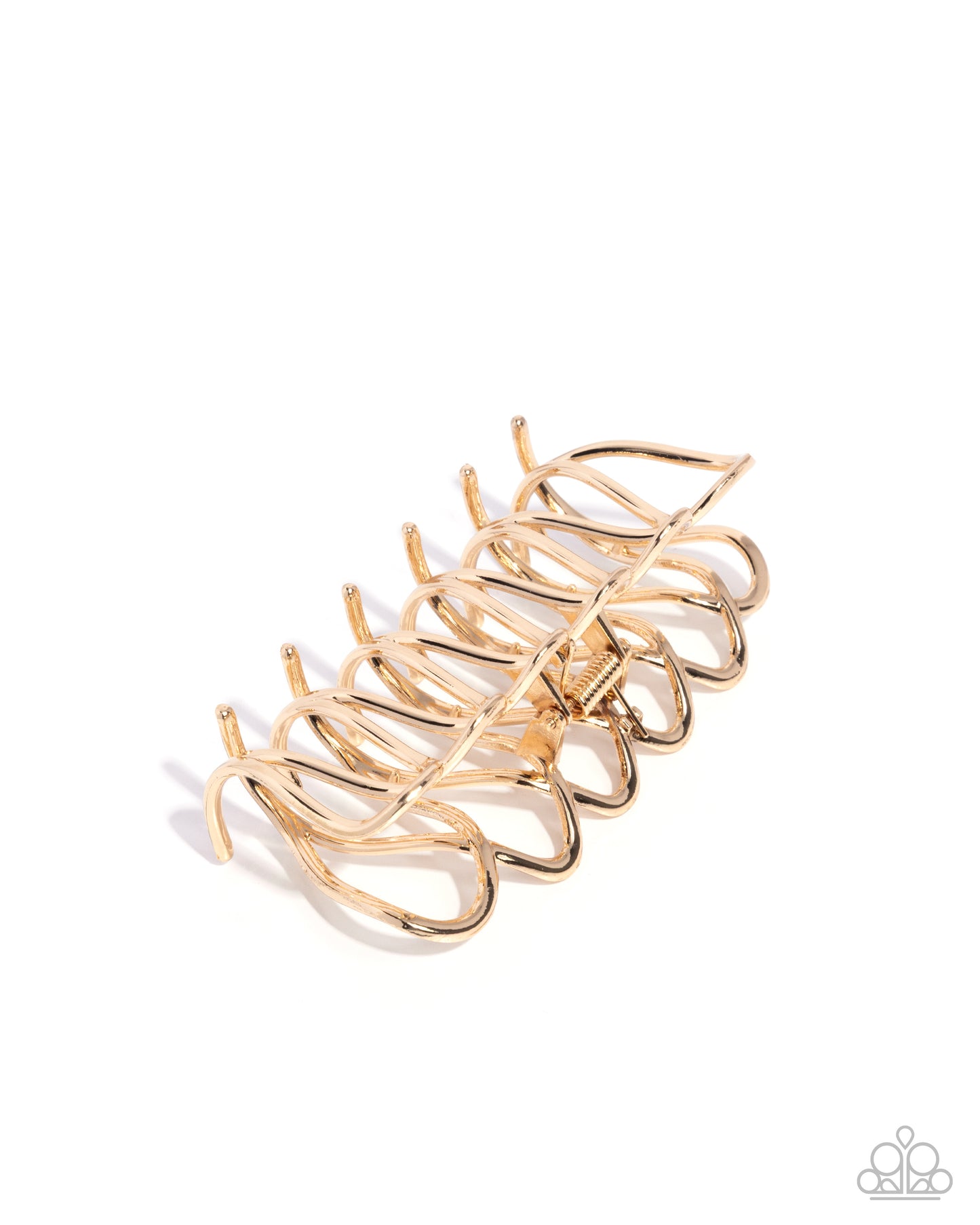 Scalloped Showstopper - Gold Hair Claw Clip