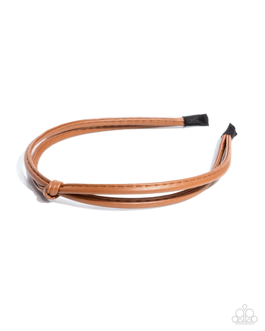 Believe It Or KNOT - Brown Headband