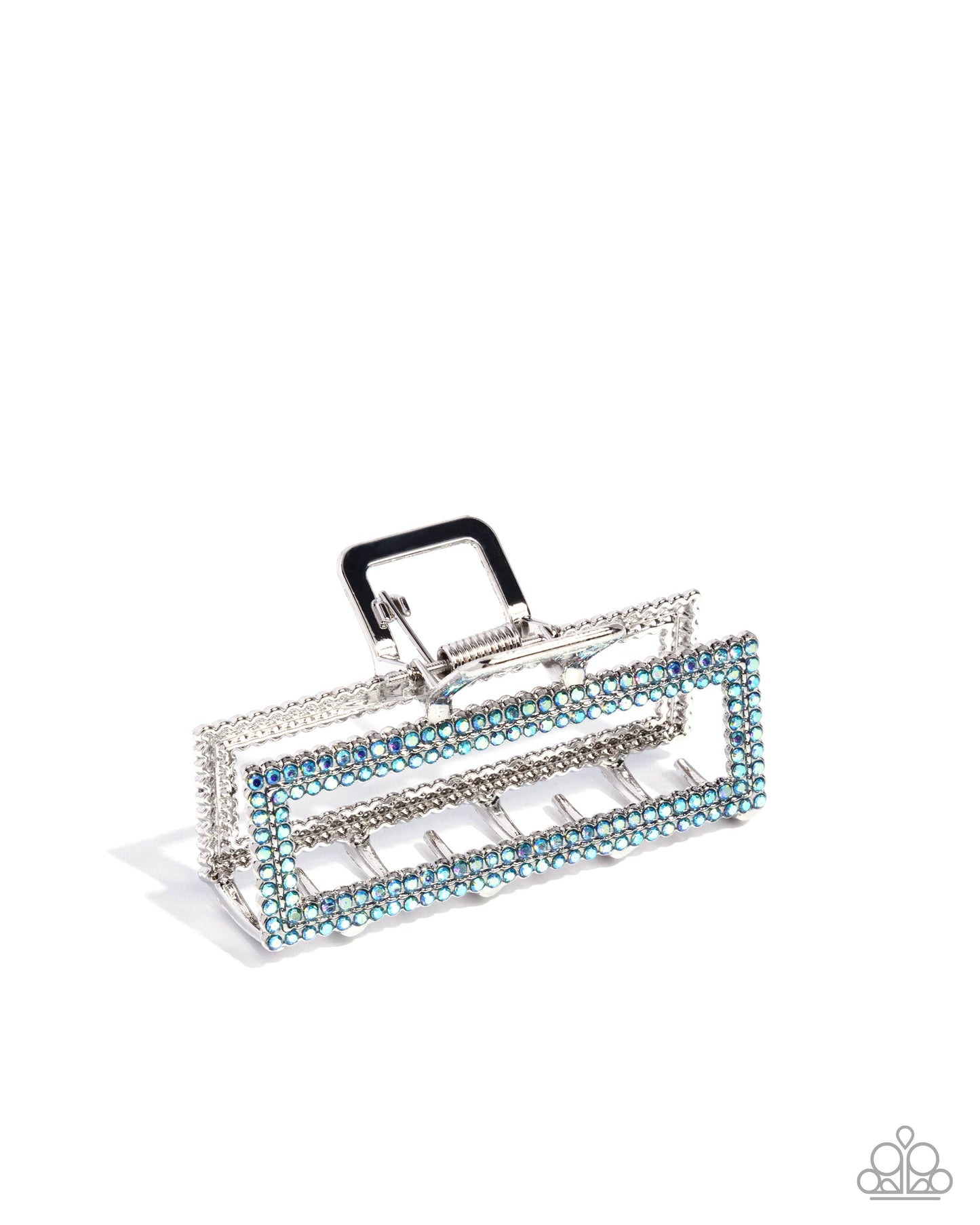 A Glittery Example - Blue Hair Claw Clip