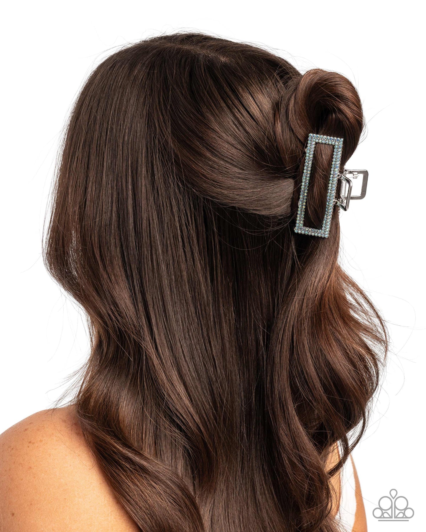 A Glittery Example - Blue Hair Claw Clip