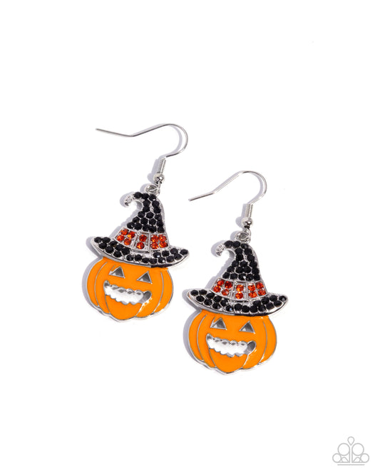 Bewitching Behavior - Pumpkin Earrings Multi