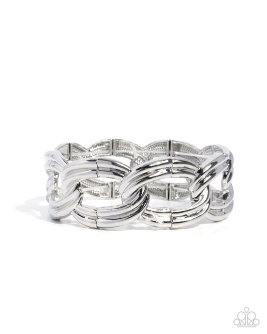 Weathered Workday Bracelet  - Silver