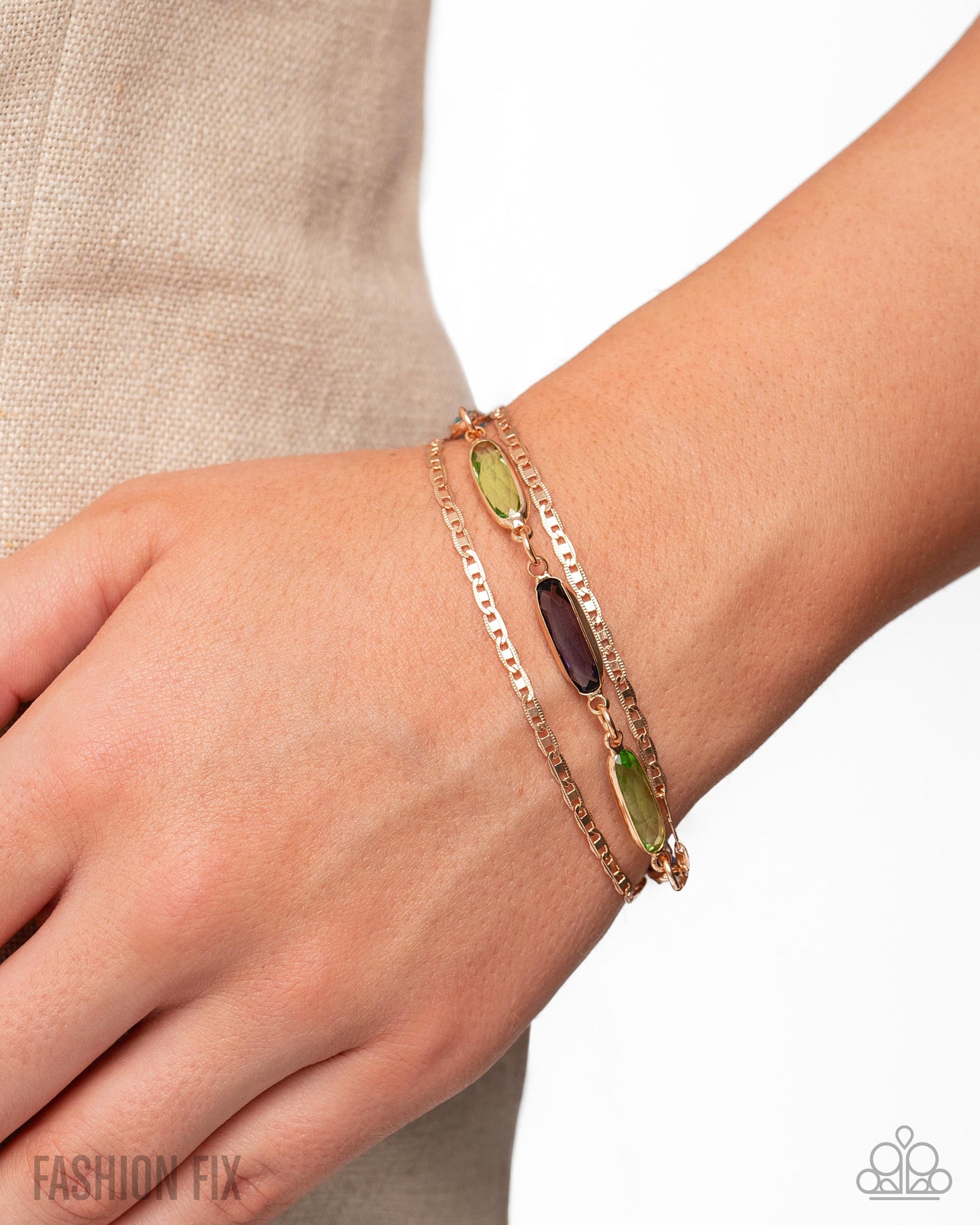 Tailored Tradition - Gold Multi Bracelet