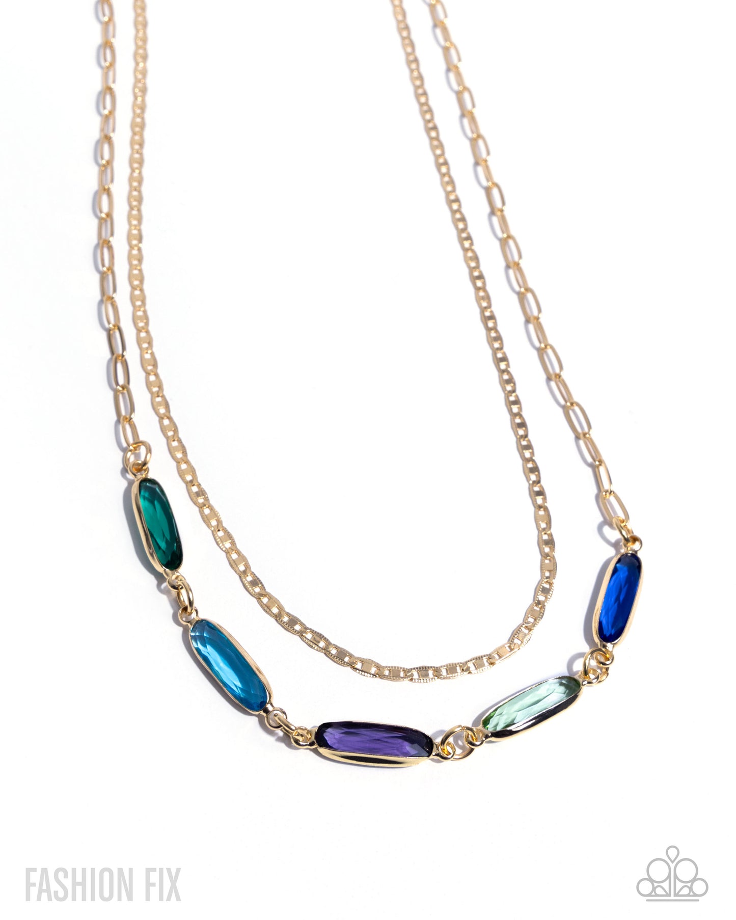 Tailored Theme - Gold Multi Necklace