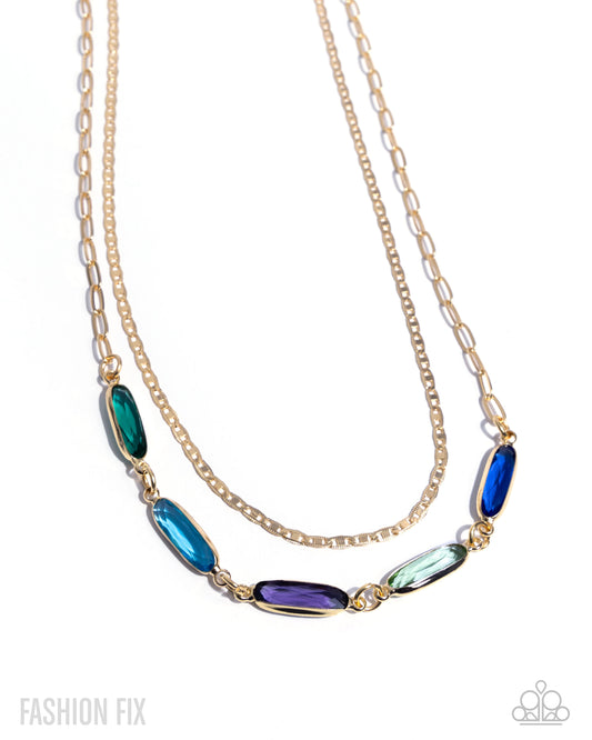 Tailored Theme - Gold Multi Necklace