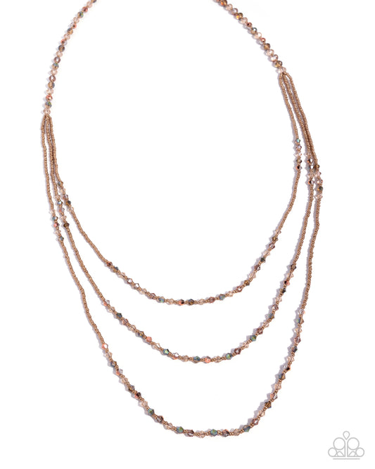 Calling Chic - Brown Necklace