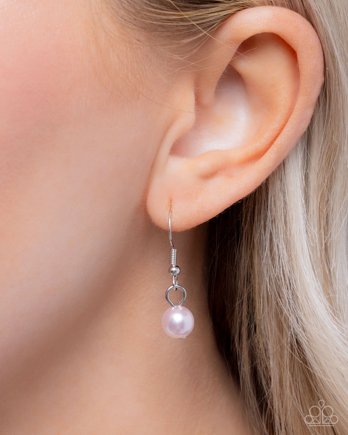 Attention to Detail - Silver w/Pink Necklace