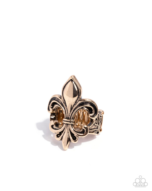 Fleur de Lis - Gold Ring