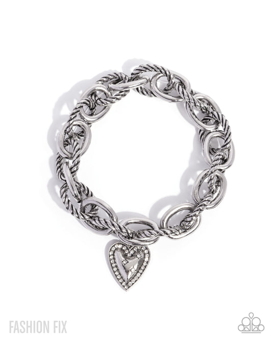 Dreaming Definition -Silver Heart Bracelet