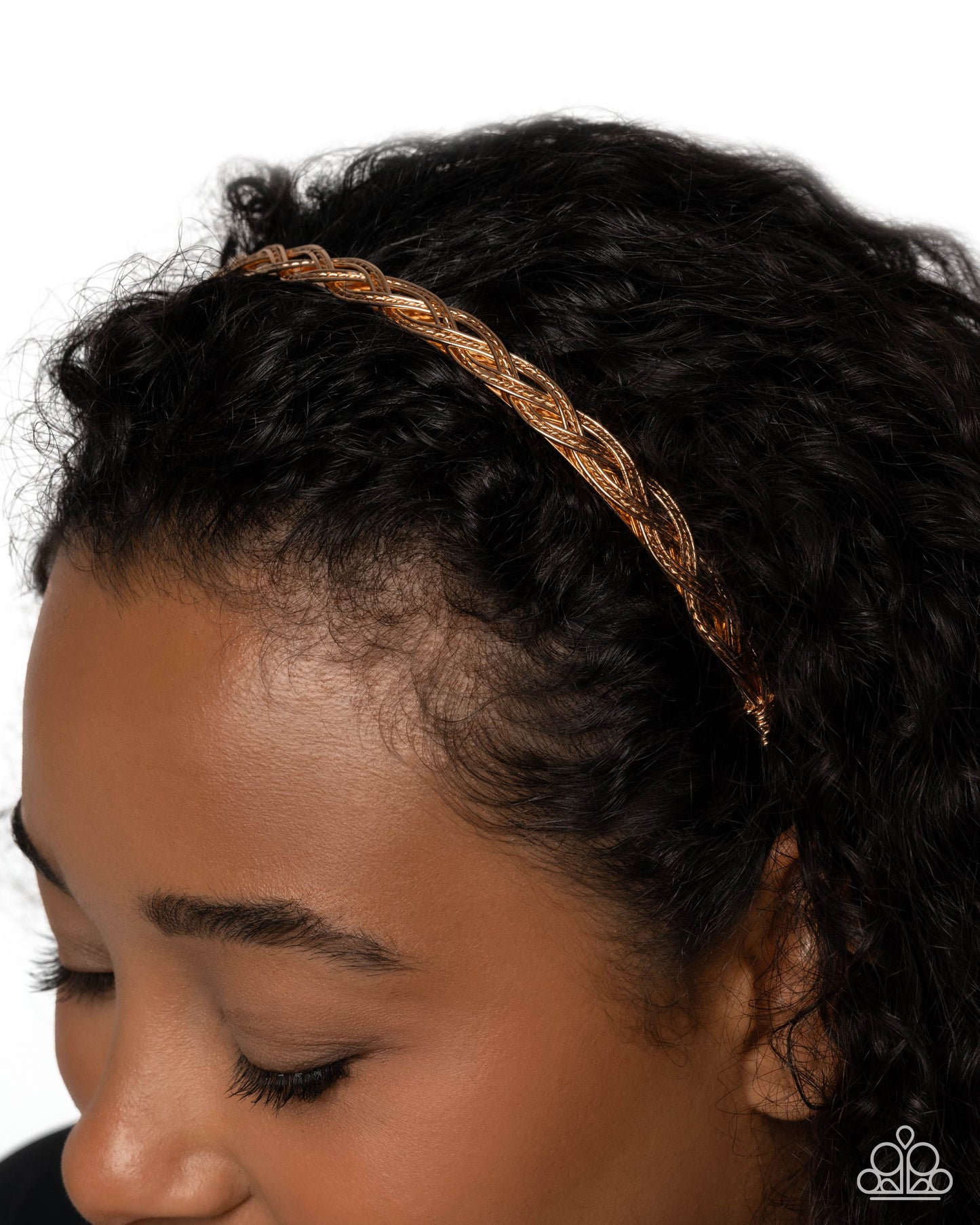 Braided Boarding School - Gold Headband - Hair