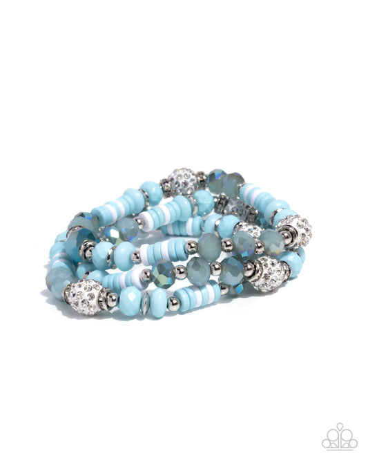 Fun-Loving Freestyle - Blue Bracelet