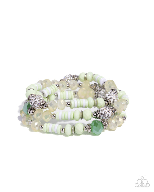 Fun-Loving Freestyle - Greens Bracelet