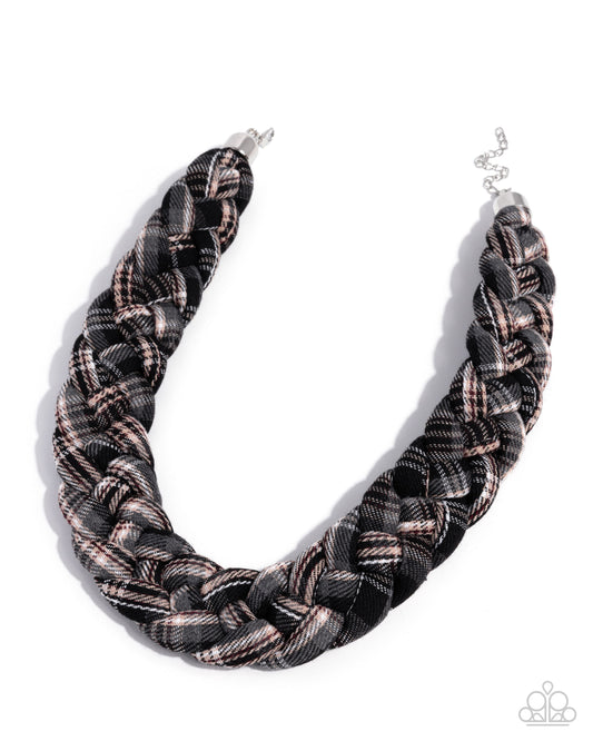 Fine Flannel - Black Necklace