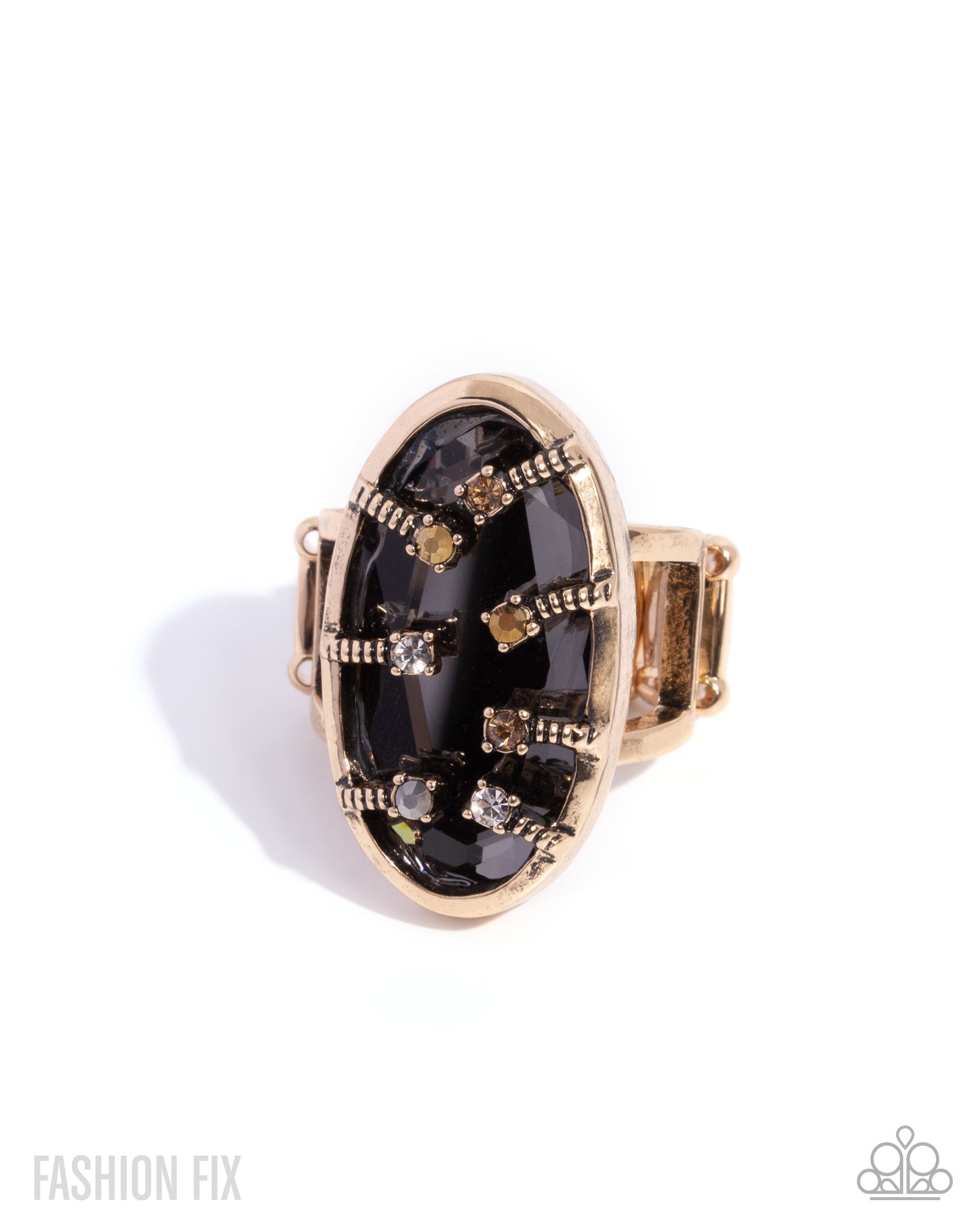 Encircled in Edge - Gold w/Multi Ring