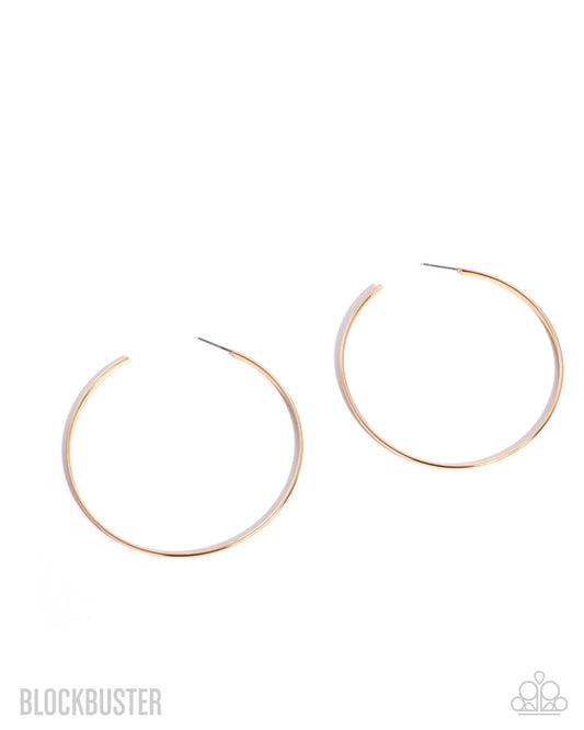 Basic Bombshell - Gold Hoop Earrings