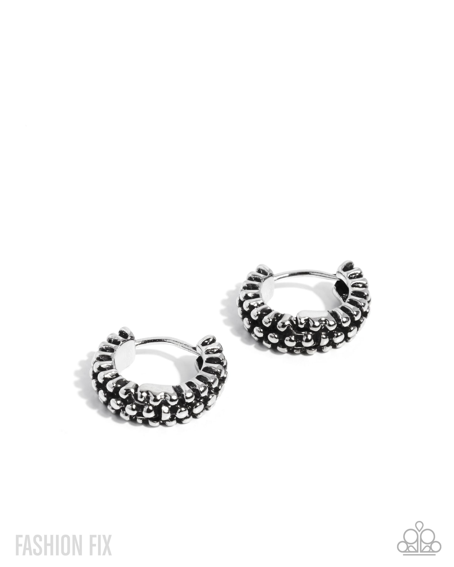 Classic Character - Silver Hinge Earring