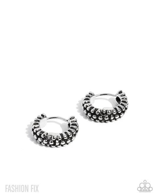 Classic Character - Silver Hinge Earring