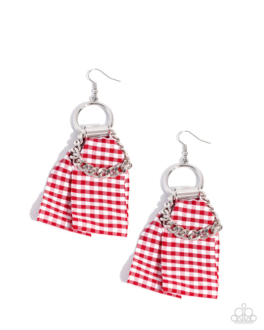 Picnic Pizzazz Earrings - Red