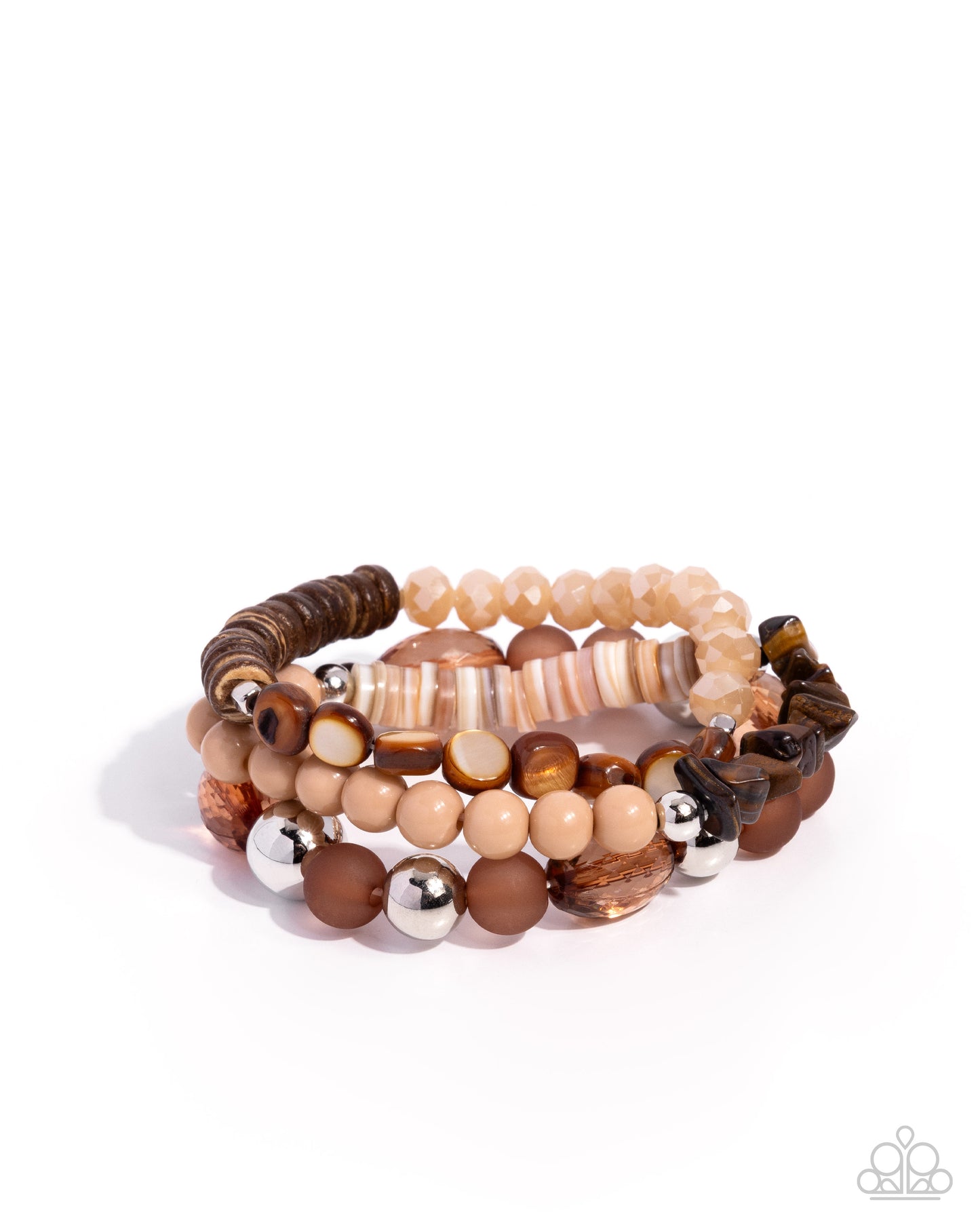 Seasonal Stretch - Brown Bracelet