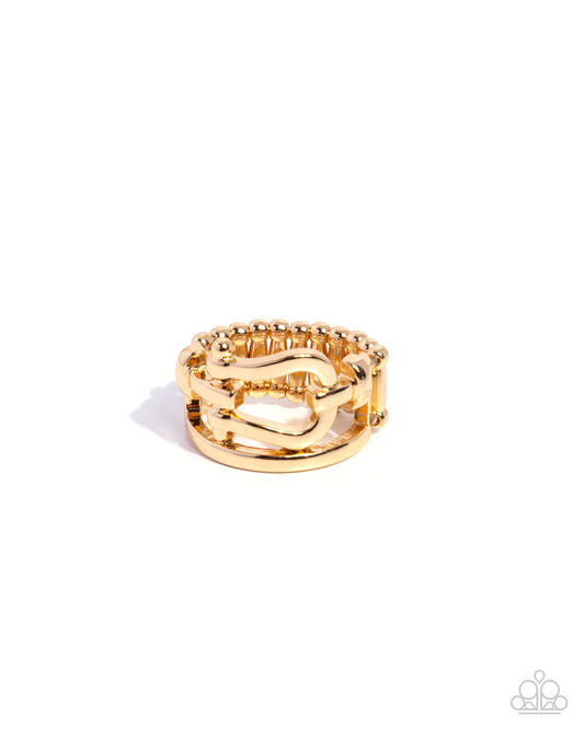 Eye-Catching Elegance - Gold Ring