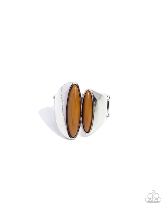 Dramatic Duel - Silver w/Brown Ring