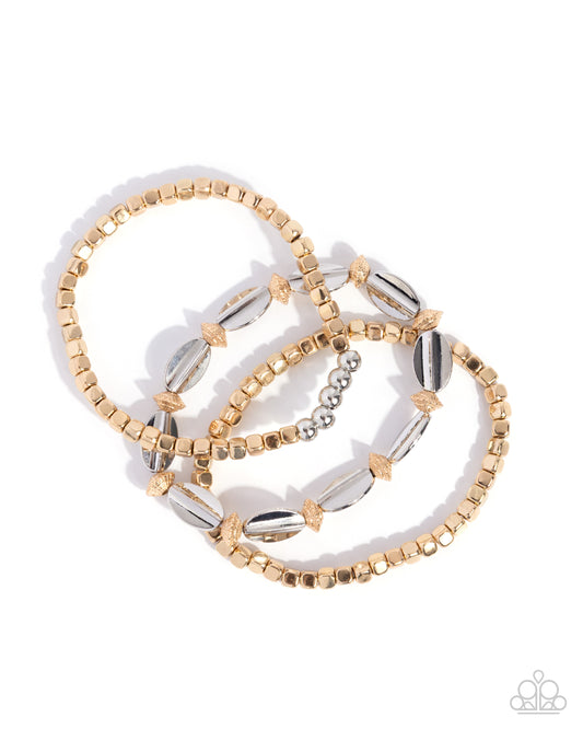 Trendy Team - Silver - Gold Bracelet