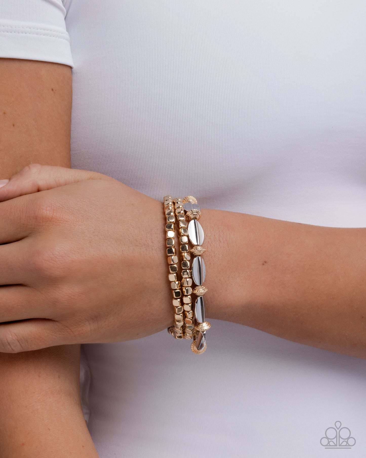 Trendy Team - Silver - Gold Bracelet