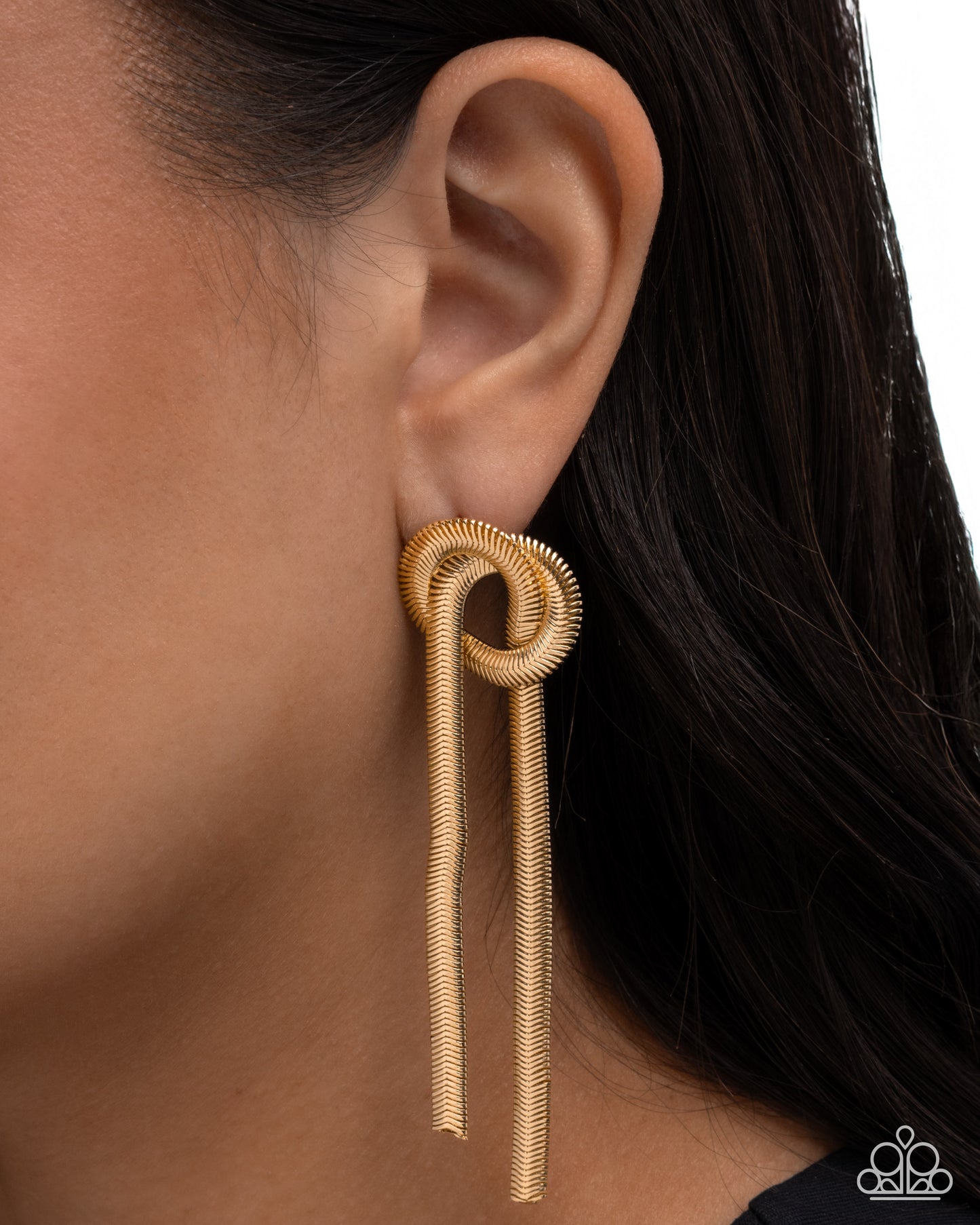 Twisted Tale Earrings - Gold