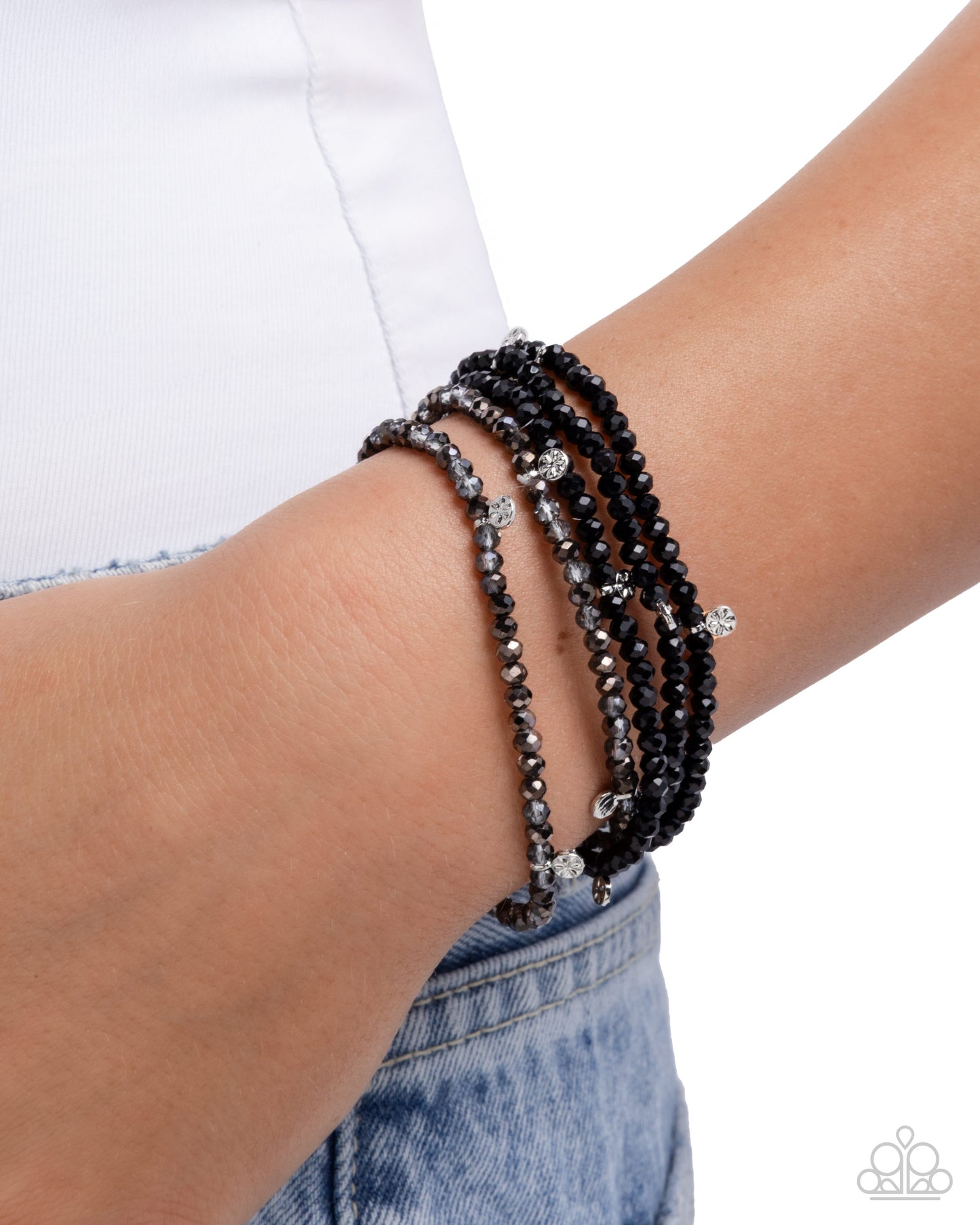 Scattered Sparkle - Black Bracelet