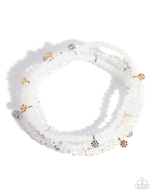 Scattered Sparkle Bracelet - White