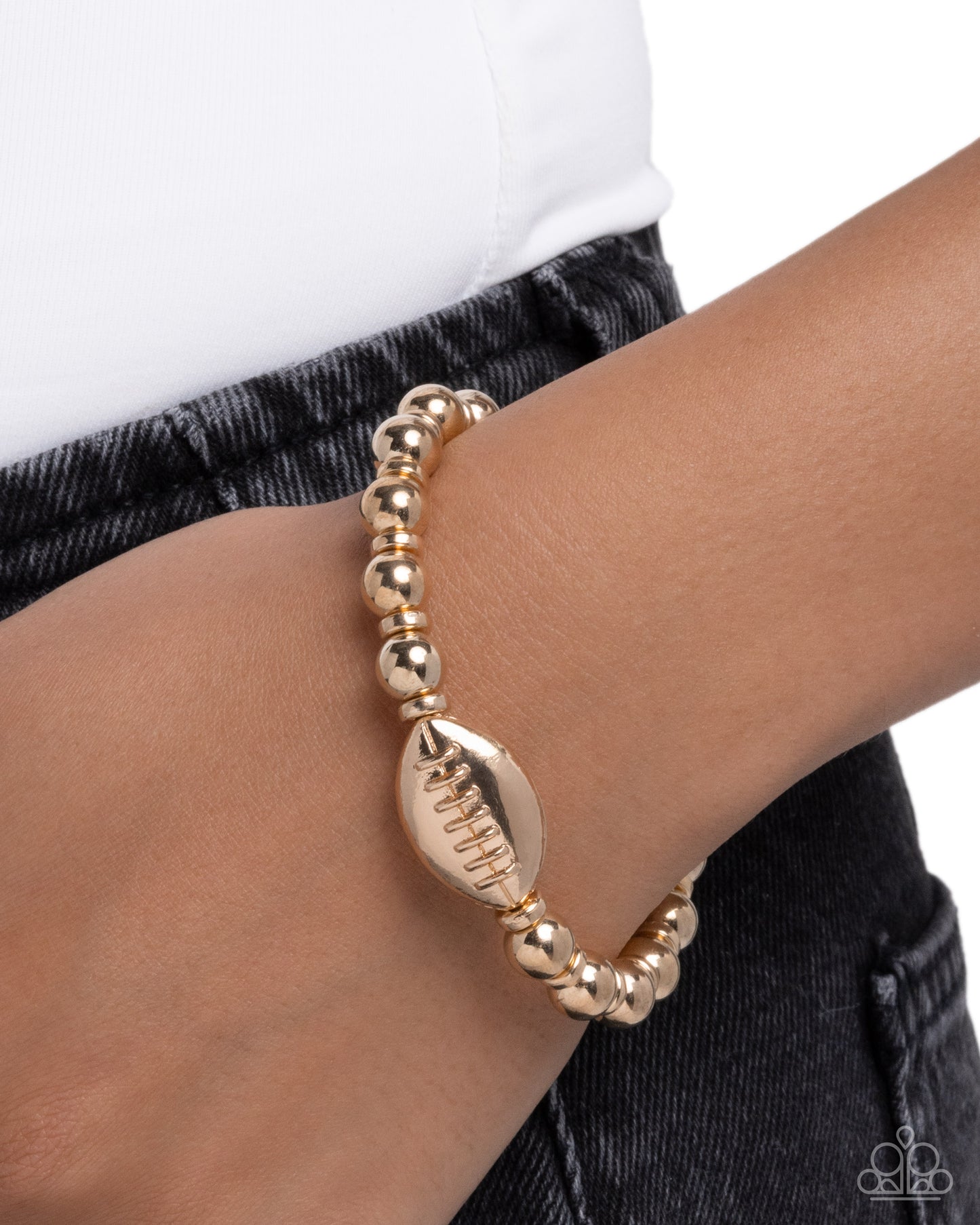 Football Flair - Gold Bracelet