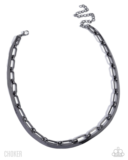 Traditional Test - Gunmetal (black) Necklace