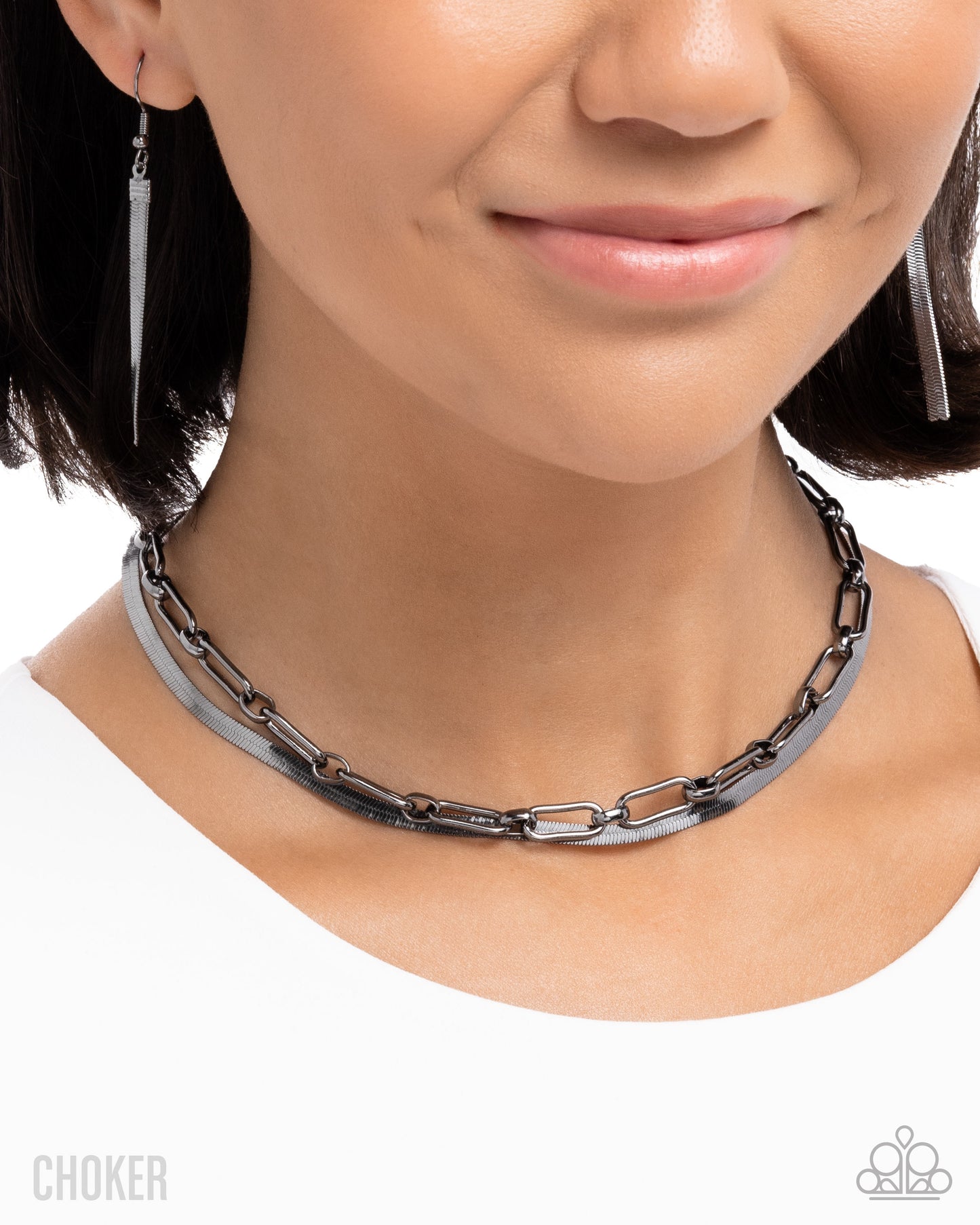 Traditional Test - Gunmetal (black) Necklace