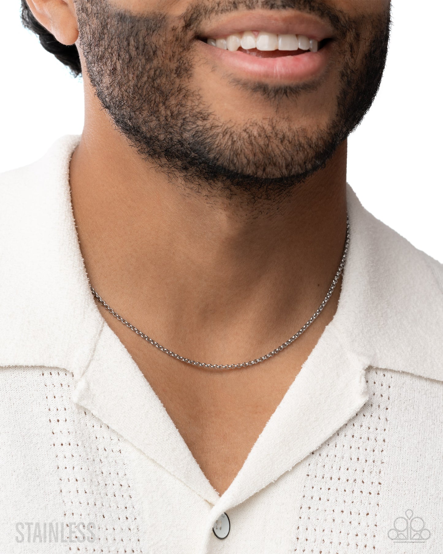 Luminescent Leverage - Silver Stainless Men's Chain / Necklace